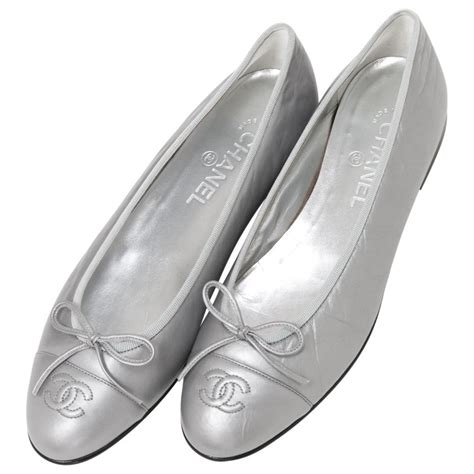 chanel ballerinas silver|chanel flats price euro.